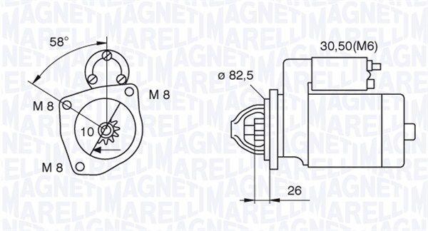 MAGNETI MARELLI starteris 063521101250